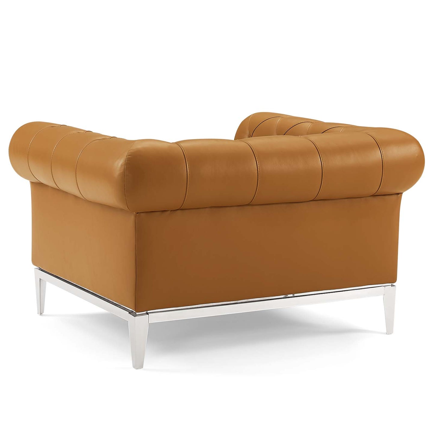 Idyll 3 Piece Upholstered Leather Set, Leather, Tan, 19493