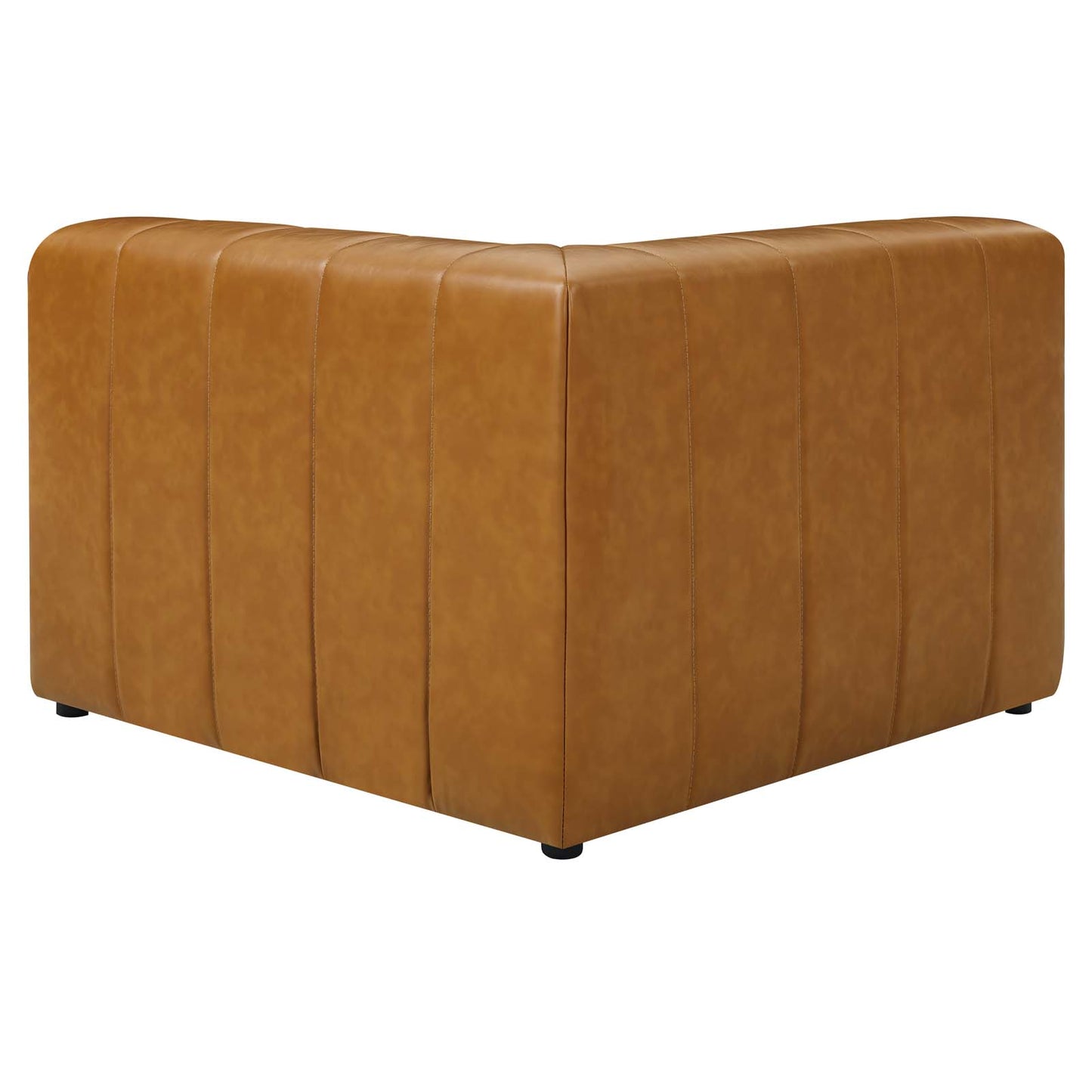 Bartlett Vegan Leather Corner Chair, Faux Vegan Leather, Tan, 19971