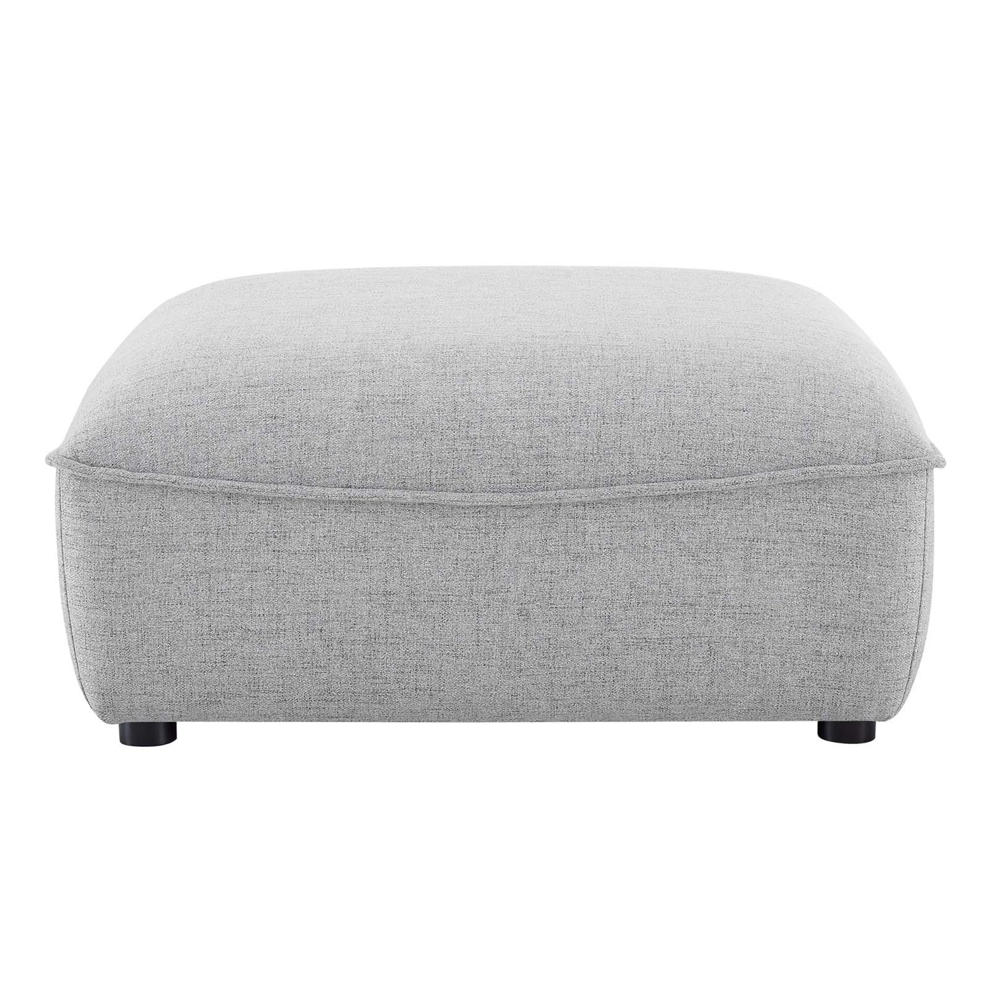 Comprise Sectional Sofa Ottoman, Fabric, Light Grey Gray, 20014