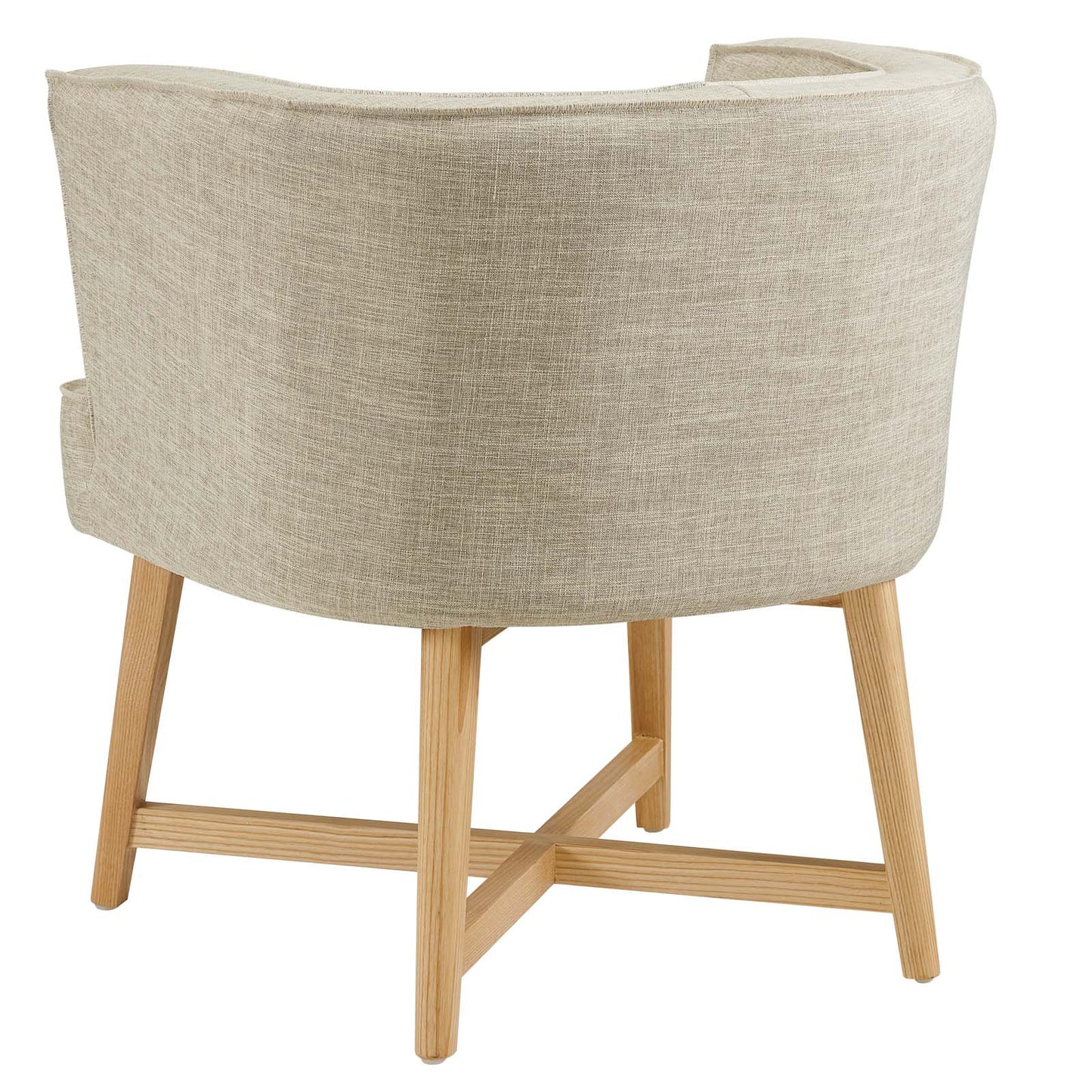 Anders Accent Chair Upholstered Fabric Set of 2, Fabric, Wood, Beige, 20030