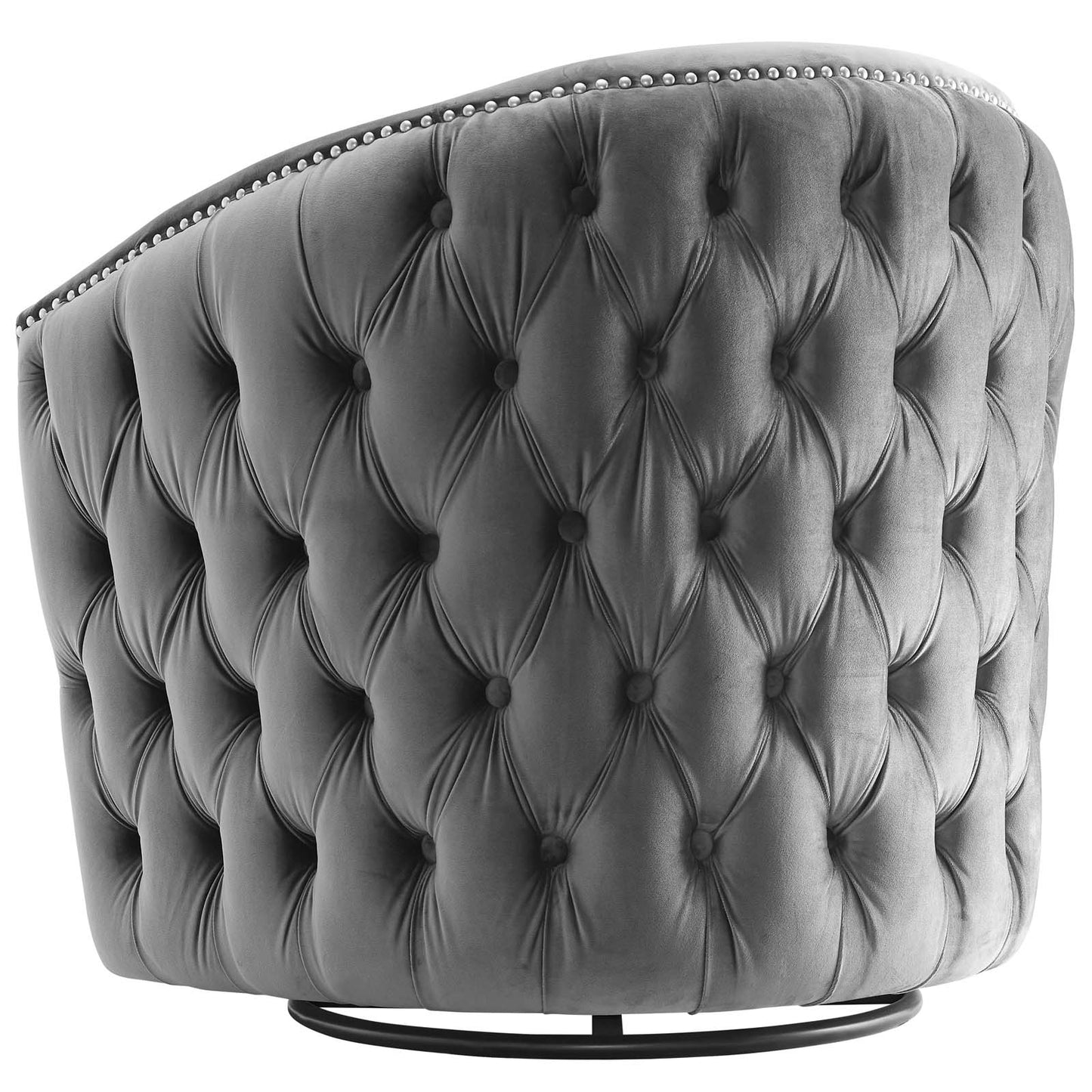 Rogue Armchair Performance Velvet Set of 2, Velvet, Grey Gray, 20035
