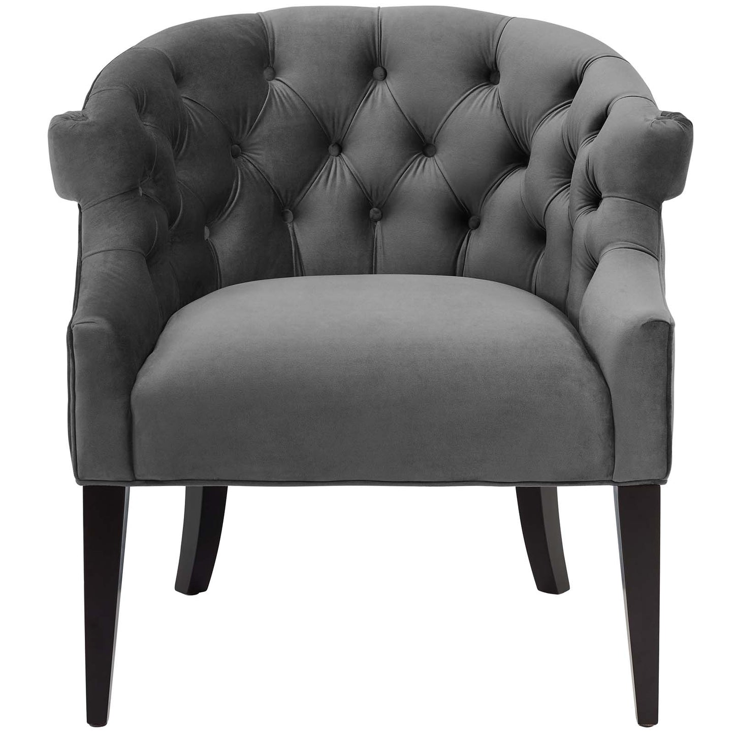 Precept Armchair Performance Velvet Set of 2, Velvet, Grey Gray, 20039