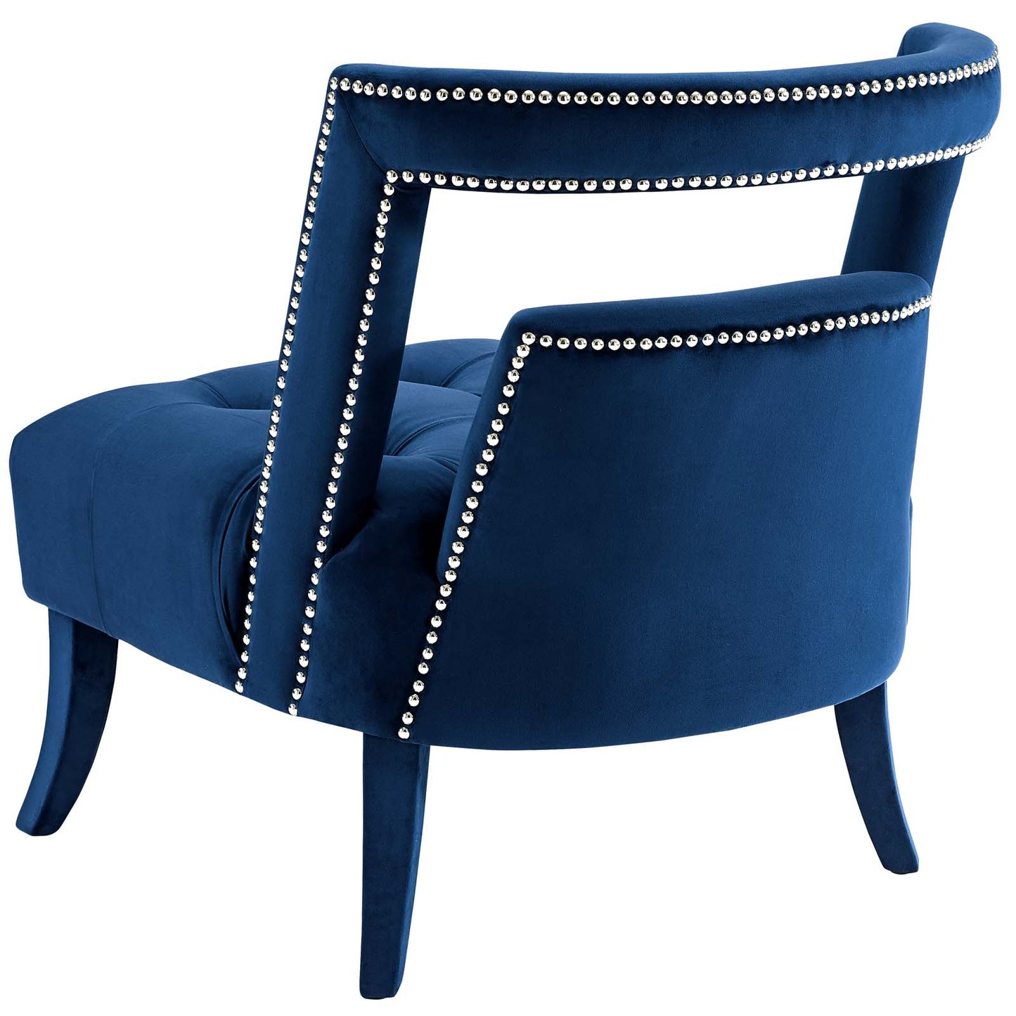 Honor Armchair Performance Velvet Set of 2, Velvet, Blue Navy, 20106