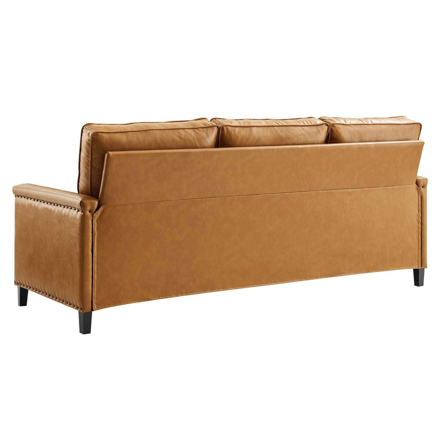 Ashton Vegan Leather Sofa, Faux Vegan Leather, Tan, 20825