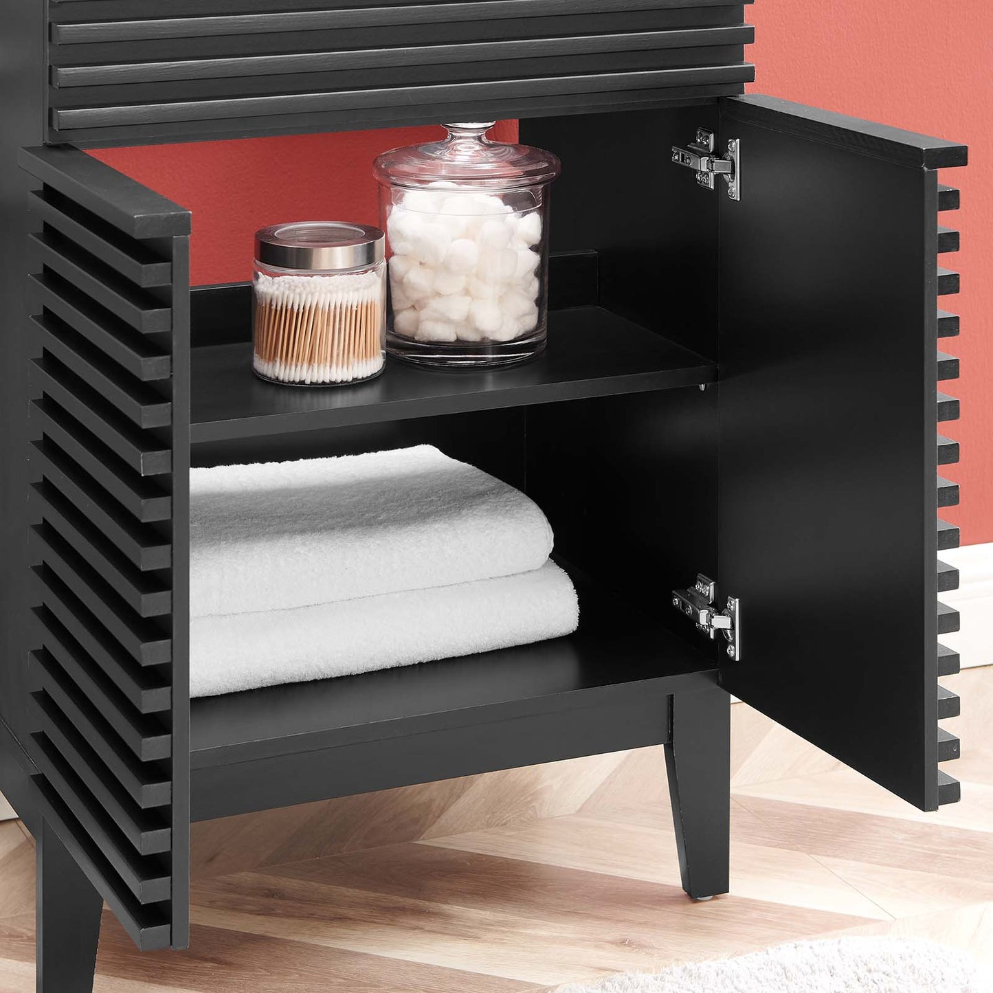 Render 24" Bathroom Vanity, Wood, Black, 21025