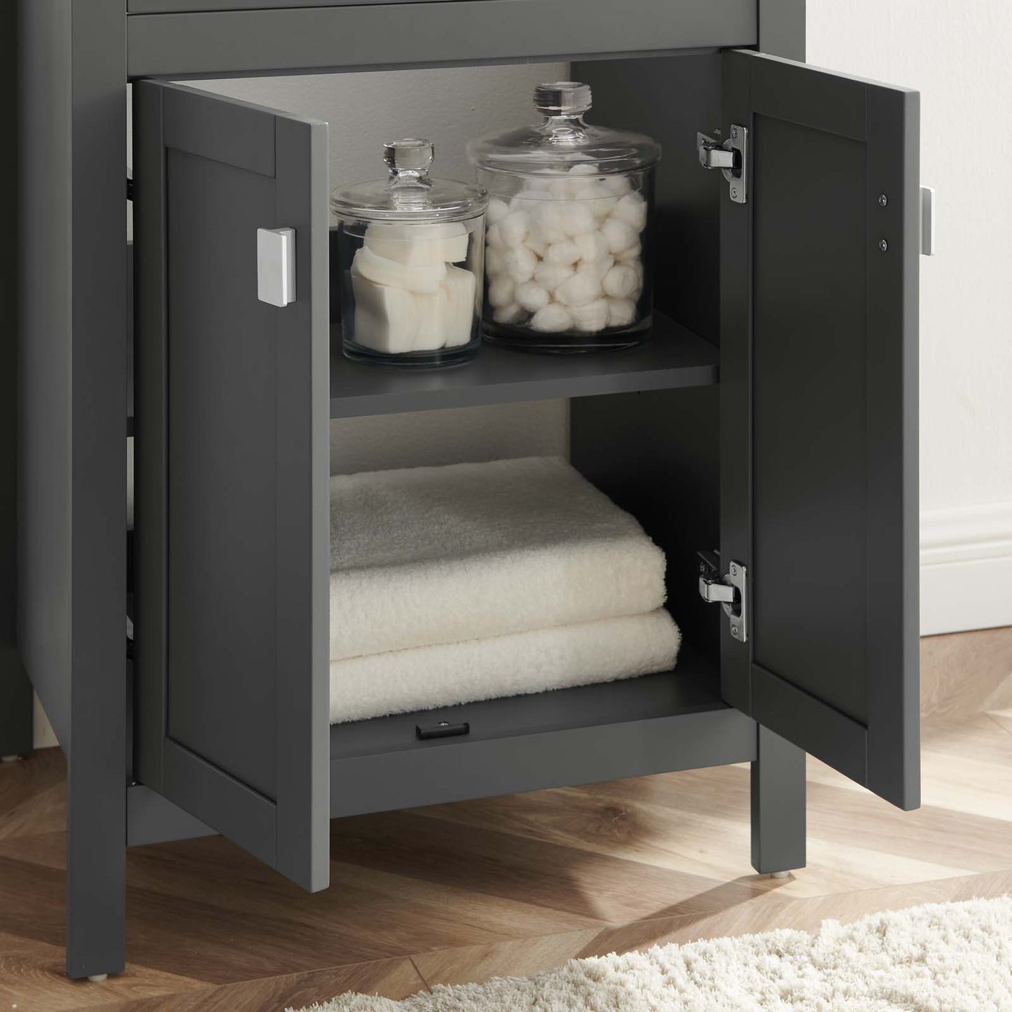 Laguna 24" Bathroom Vanity, Wood, Grey Gray Black, 21040