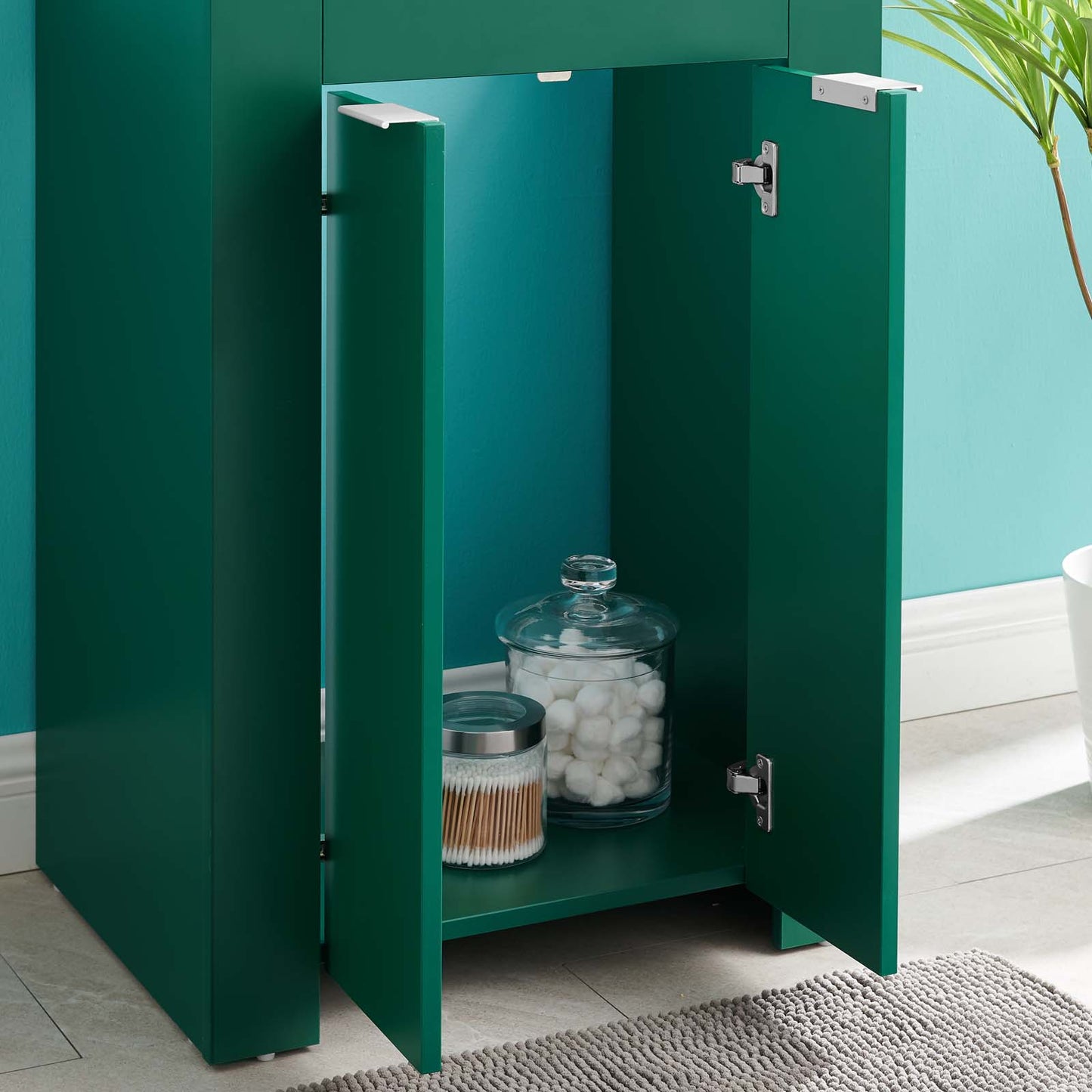 Maybelle 24" Bathroom Vanity, Melamine, Green Black, 21041
