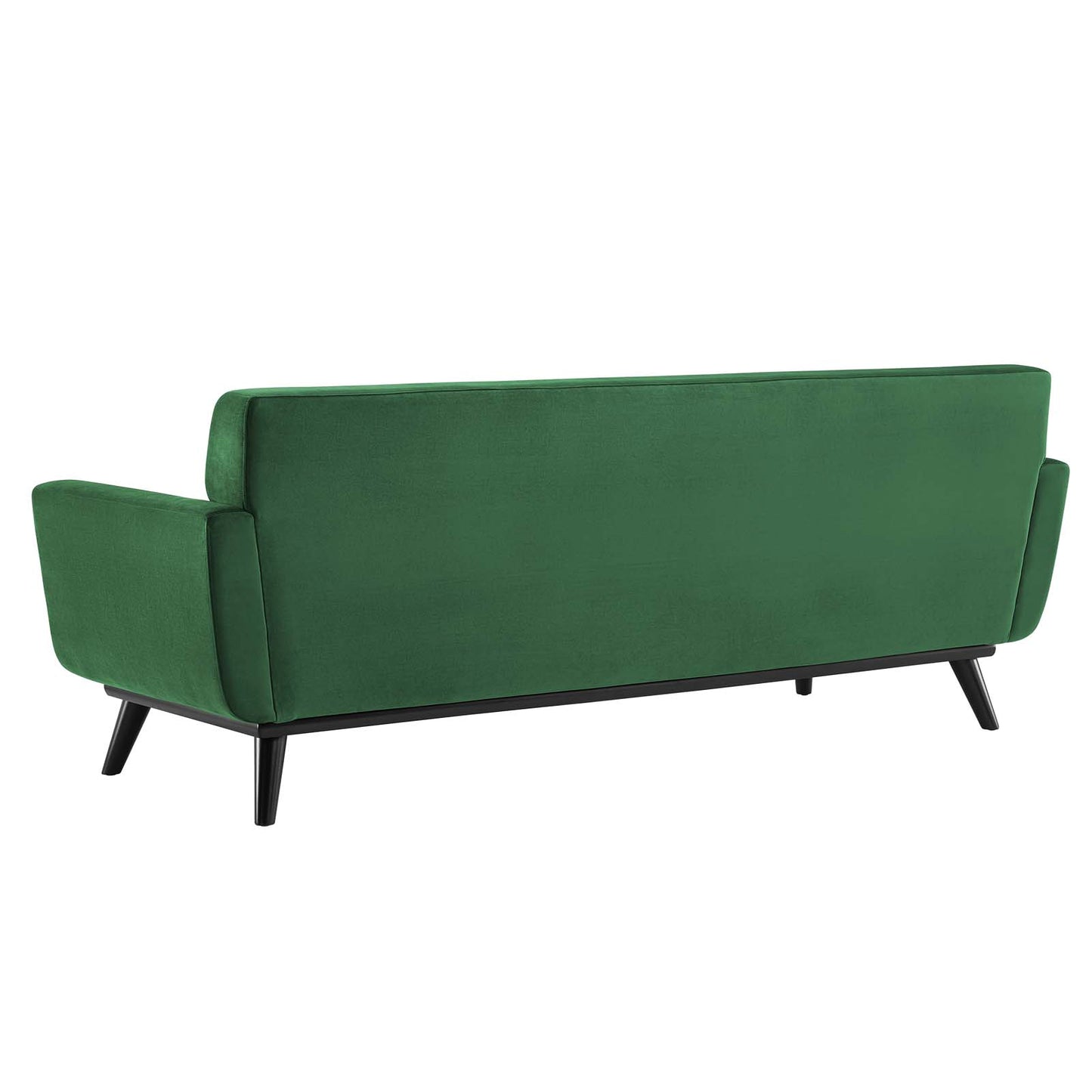 Engage Channel Tufted Performance Velvet Sofa, Velvet, Green, 21173