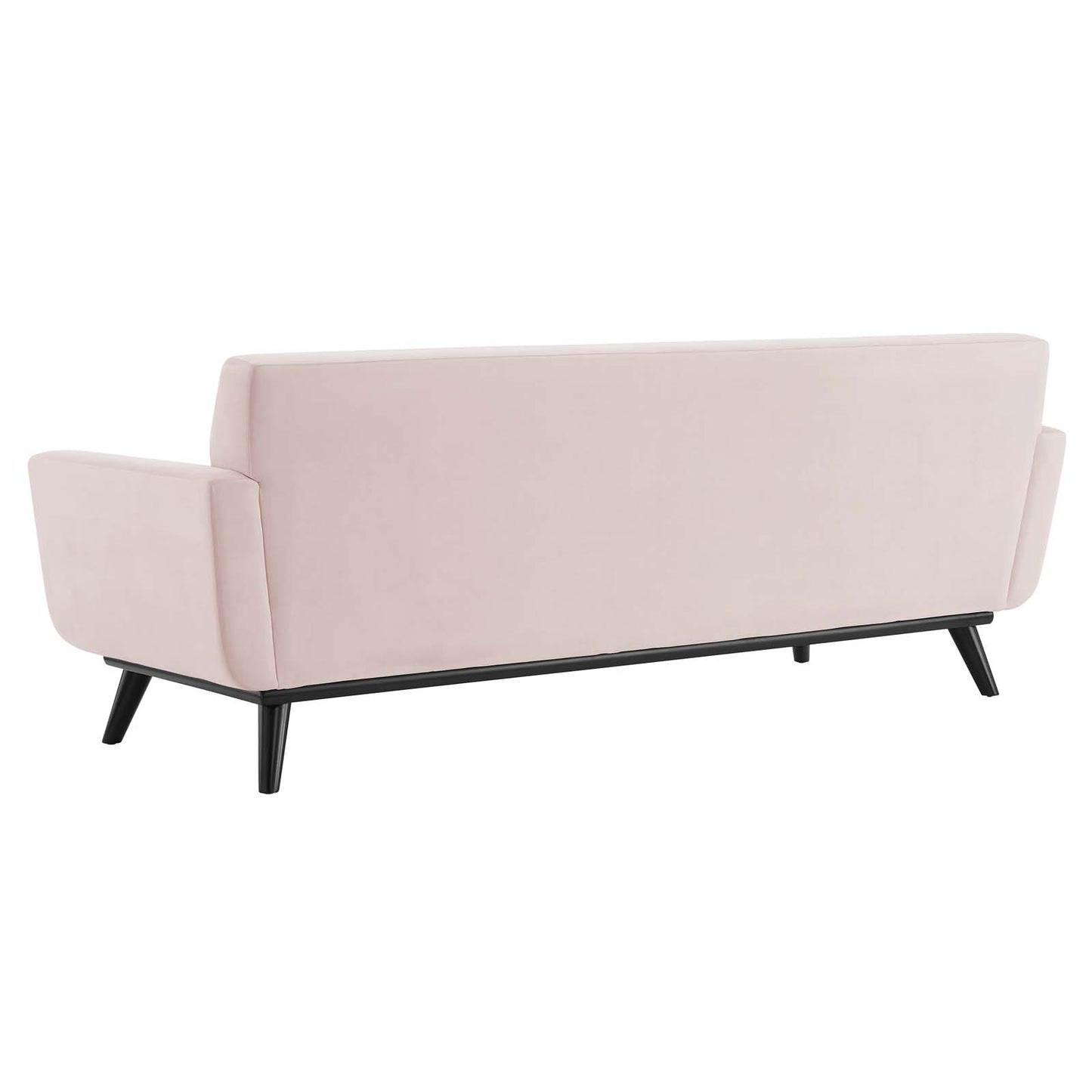 Engage Channel Tufted Performance Velvet Sofa, Velvet, Pink, 21176