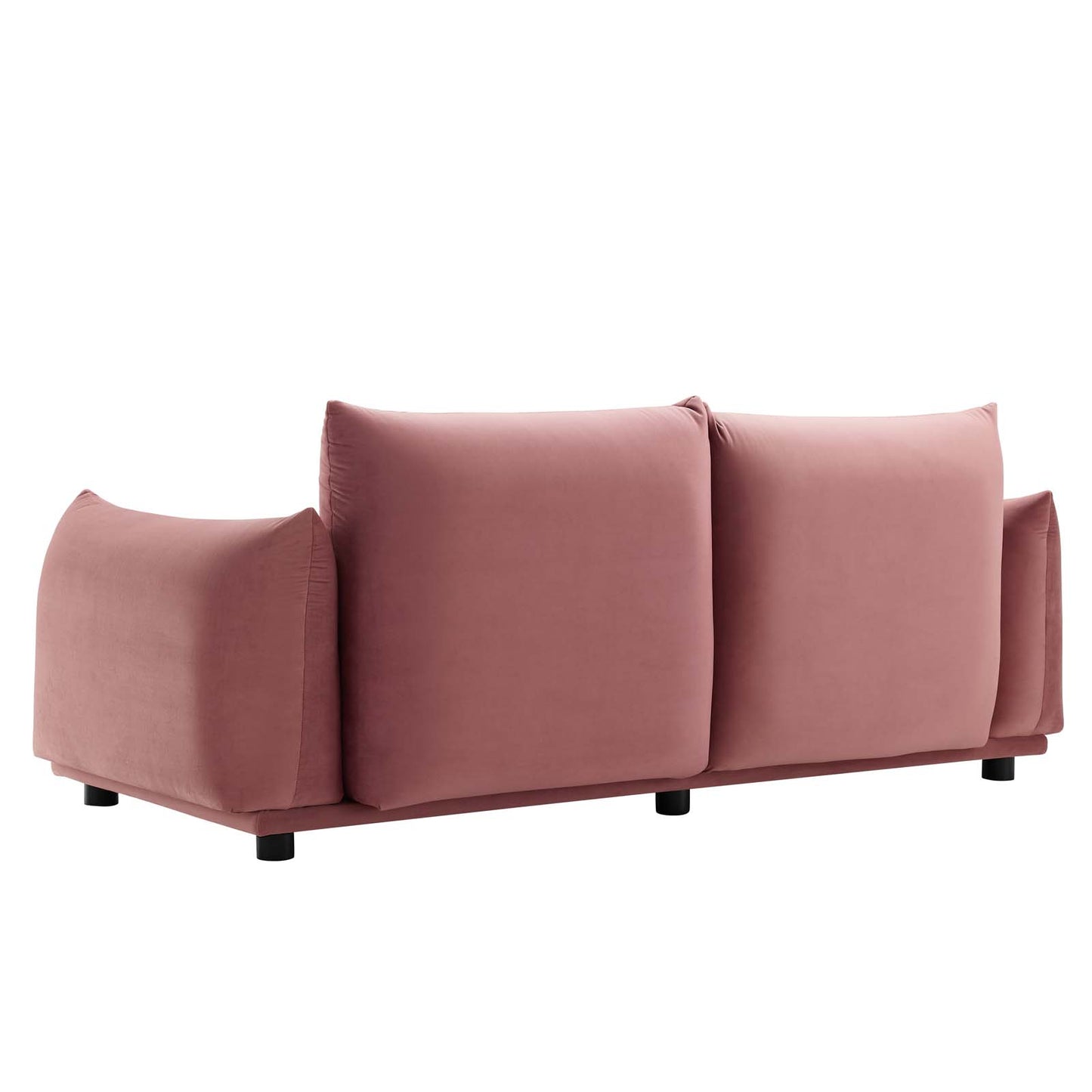 Copious Performance Velvet Loveseat, Velvet, Pink, 21186