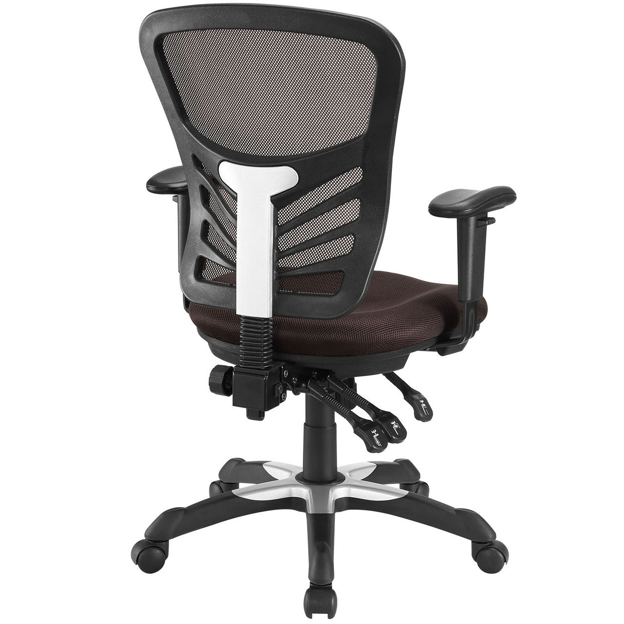Articulate Office Chair, Brown Fabric