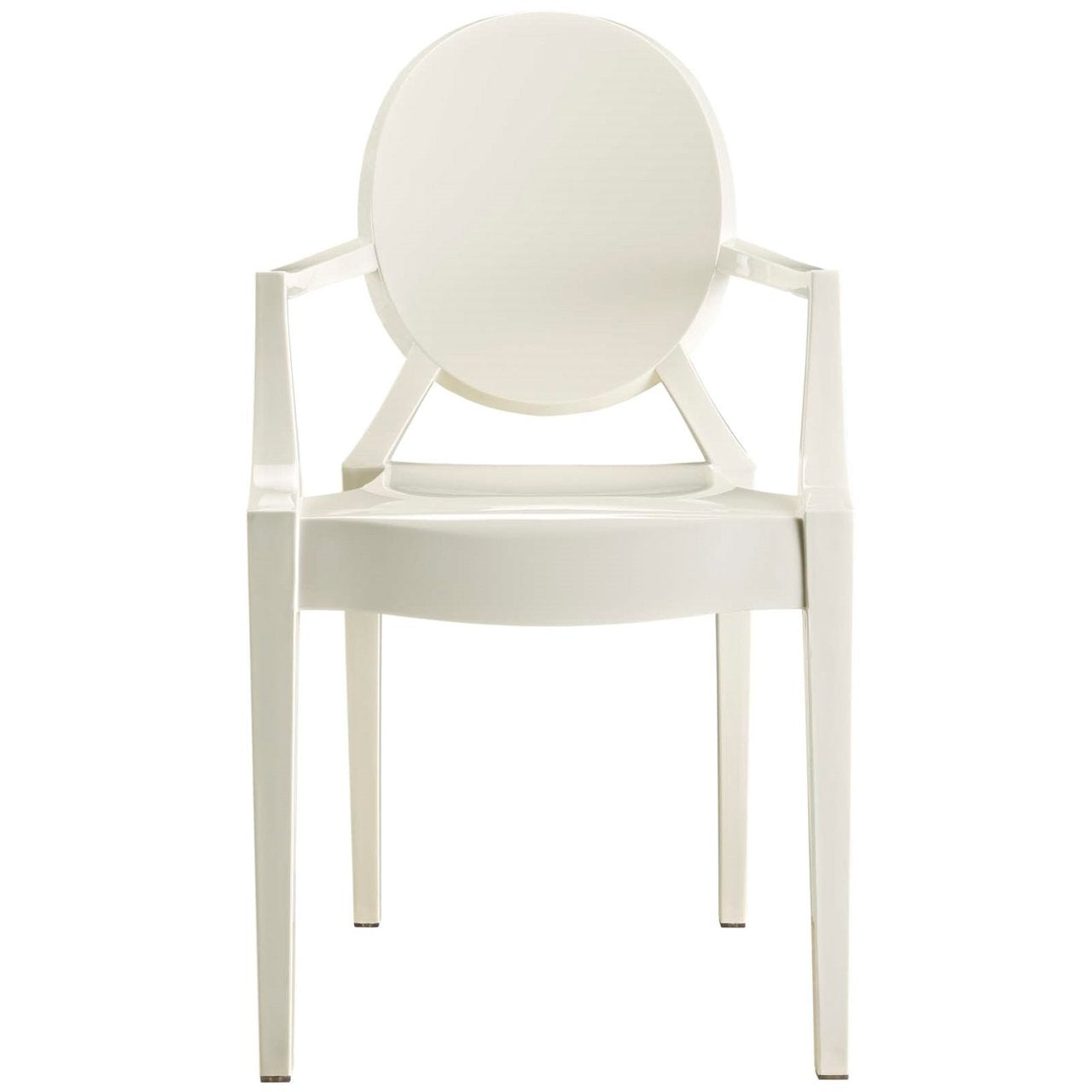 Casper Dining Armchairs Set of 2, White, Plastic 13064