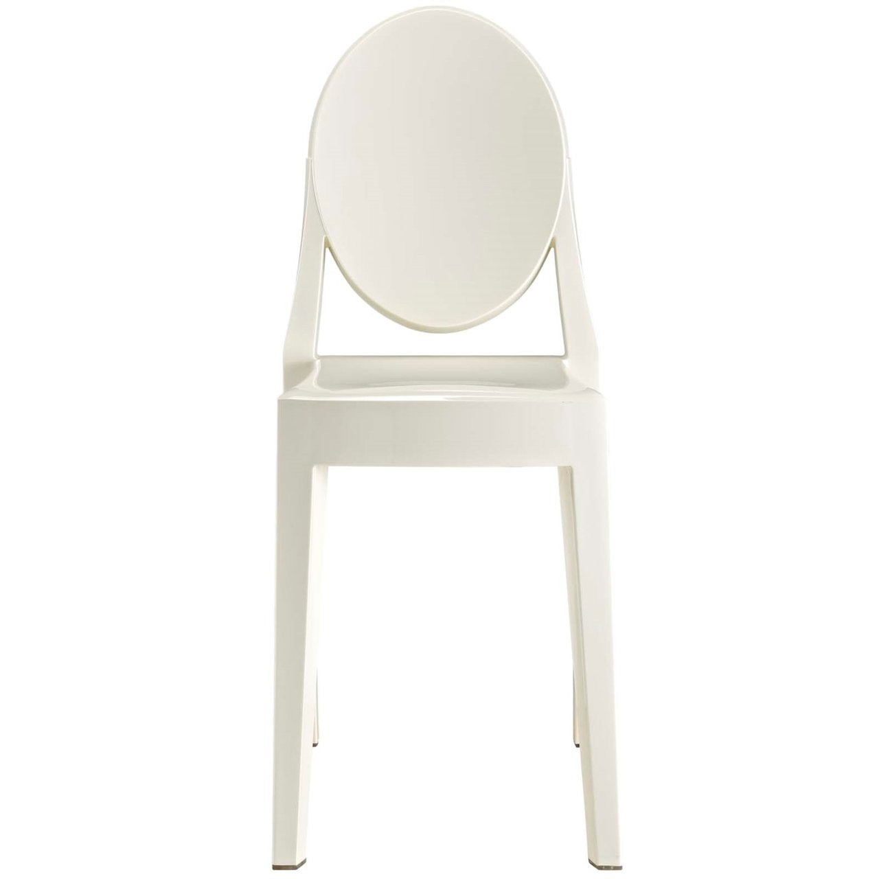 Casper Dining Chairs Set of 2, White, Plastic 13067