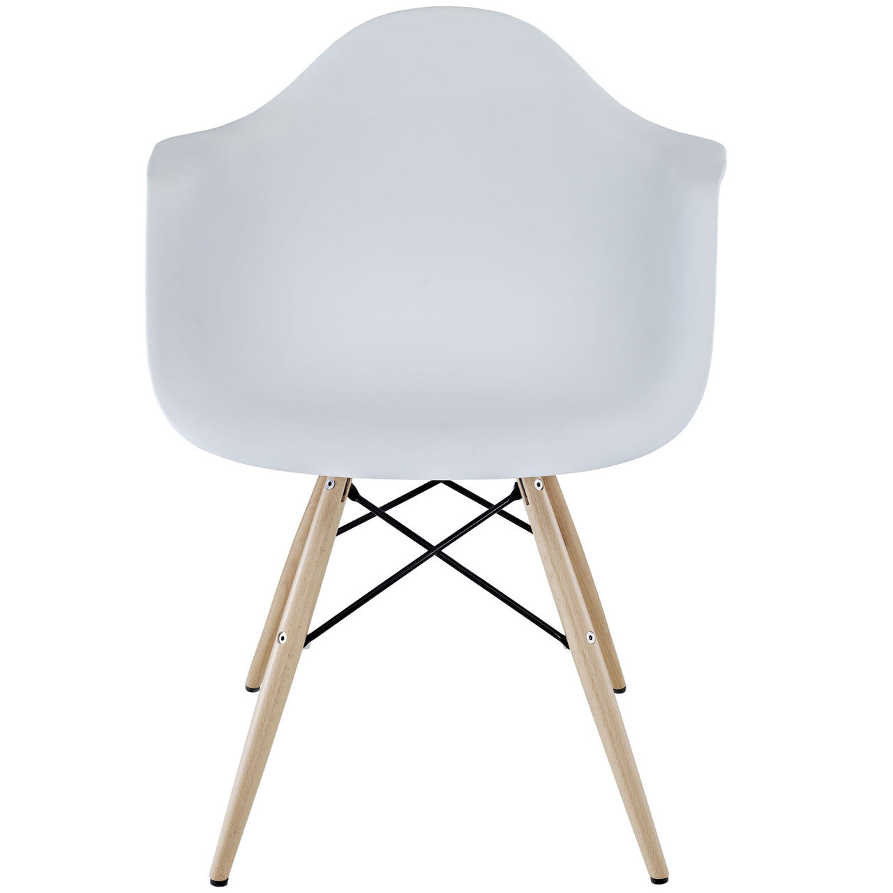 Pyramid Dining Armchair Set of 2 in White