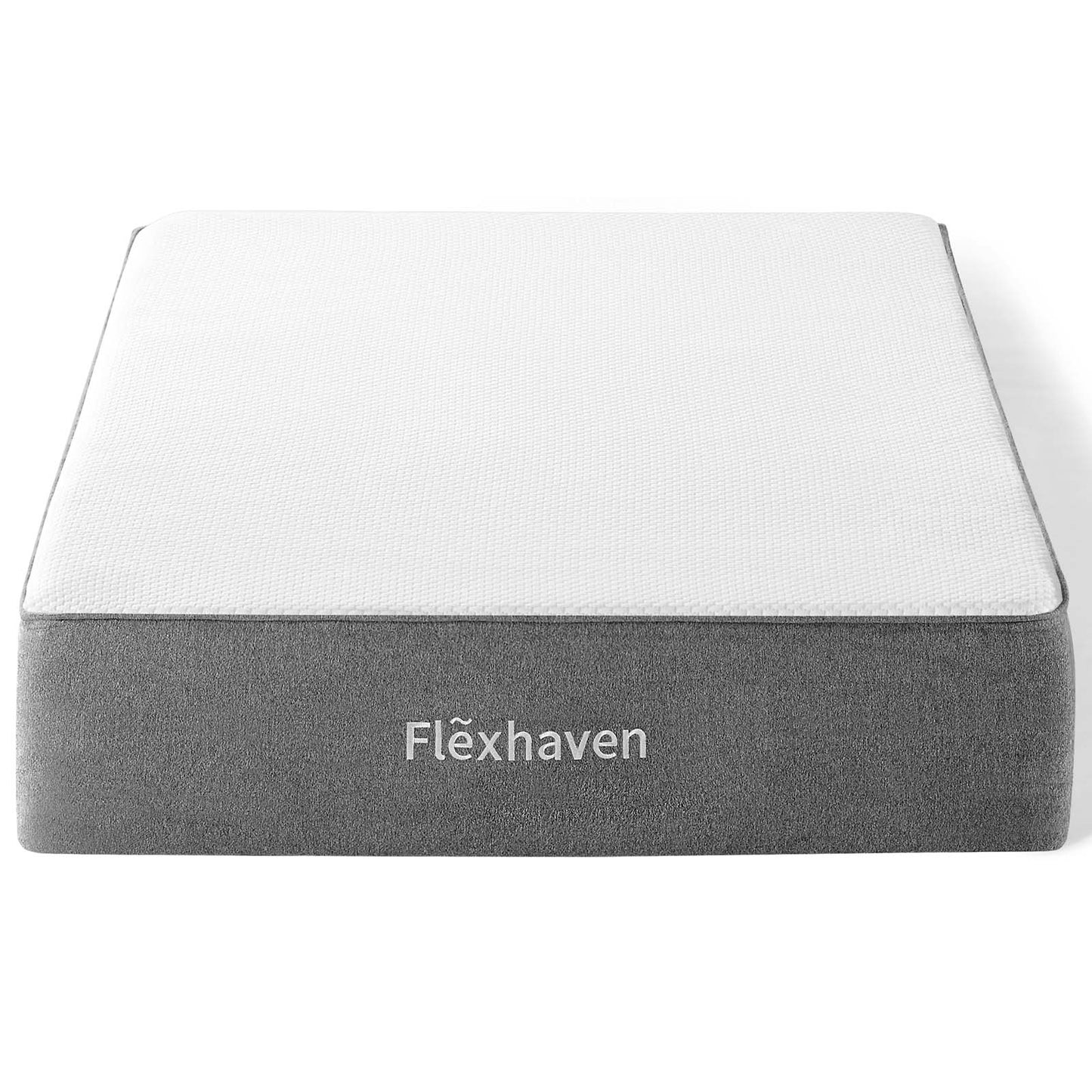 Flexhaven 10" Twin Memory Mattress, White, 21256