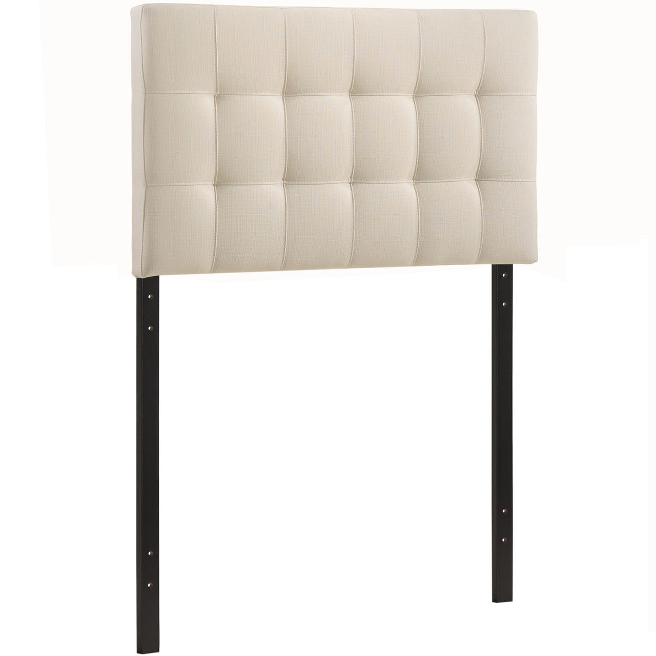 Lily Twin Fabric Headboard, Ivory Fabric
