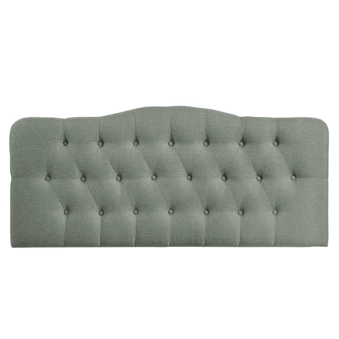 Annabel Full Fabric Headboard, Grey Fabric