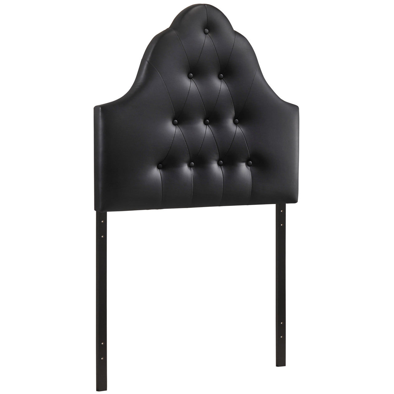 Sovereign Twin Vinyl Headboard, Black Faux Leather