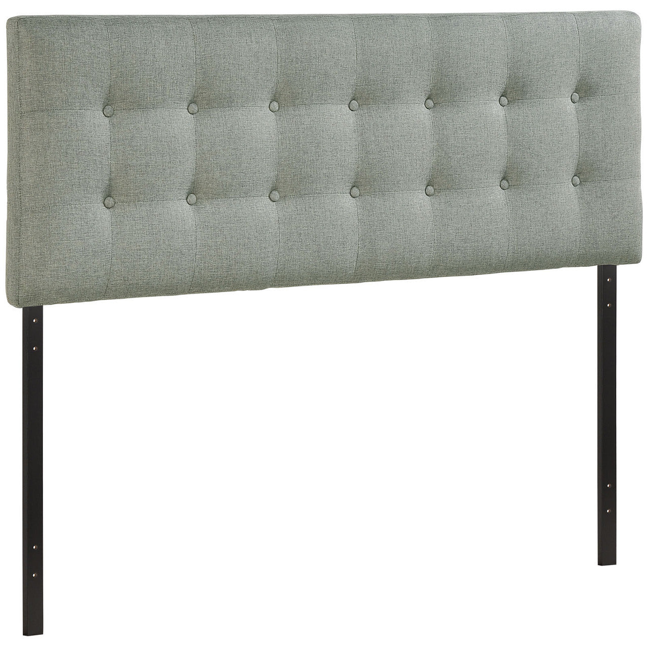 Emily Queen Fabric Headboard, Grey Fabric