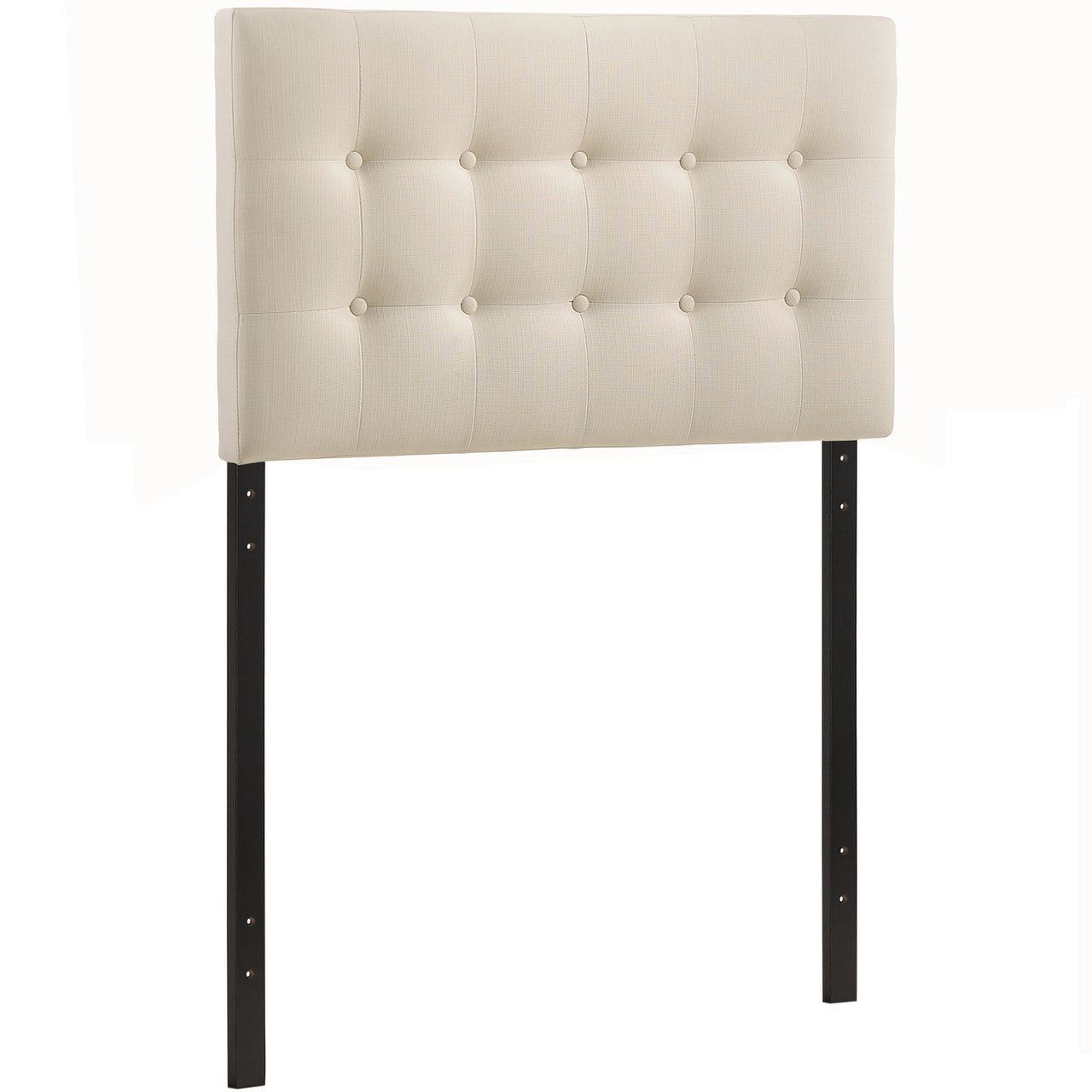 Emily Twin Fabric Headboard, Ivory Fabric
