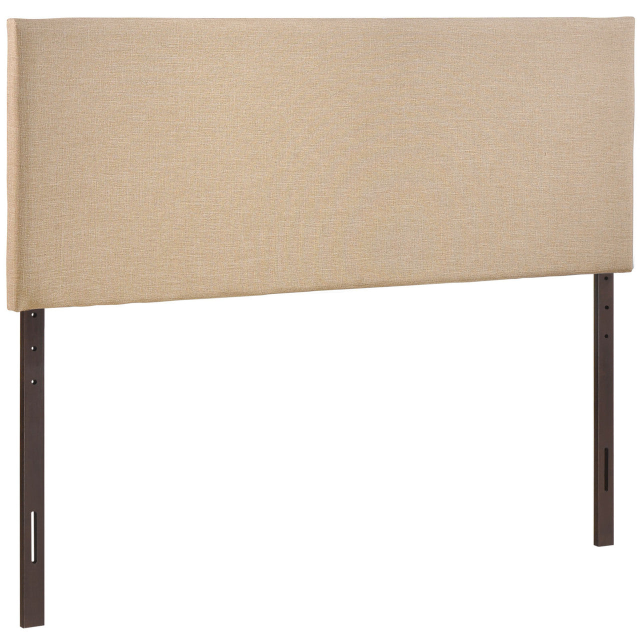 Region Queen Upholstered Headboard, Beige Fabric