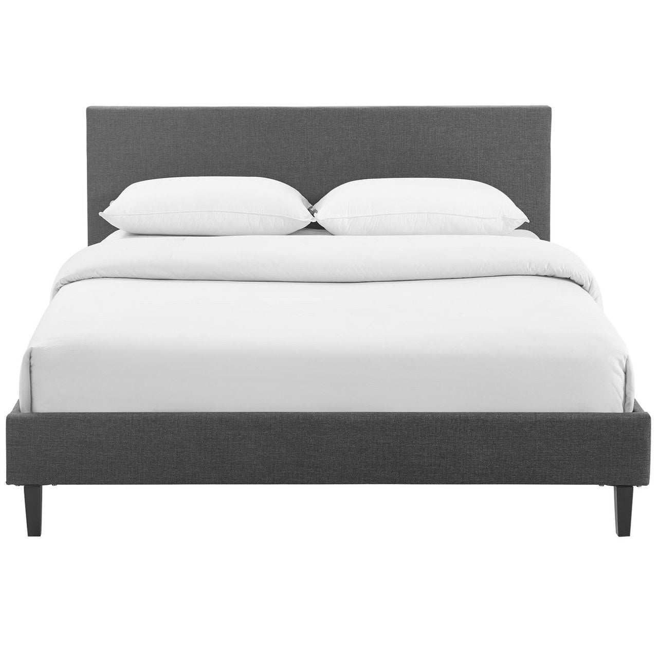 Anya Queen Bed, Grey, Fabric 12219