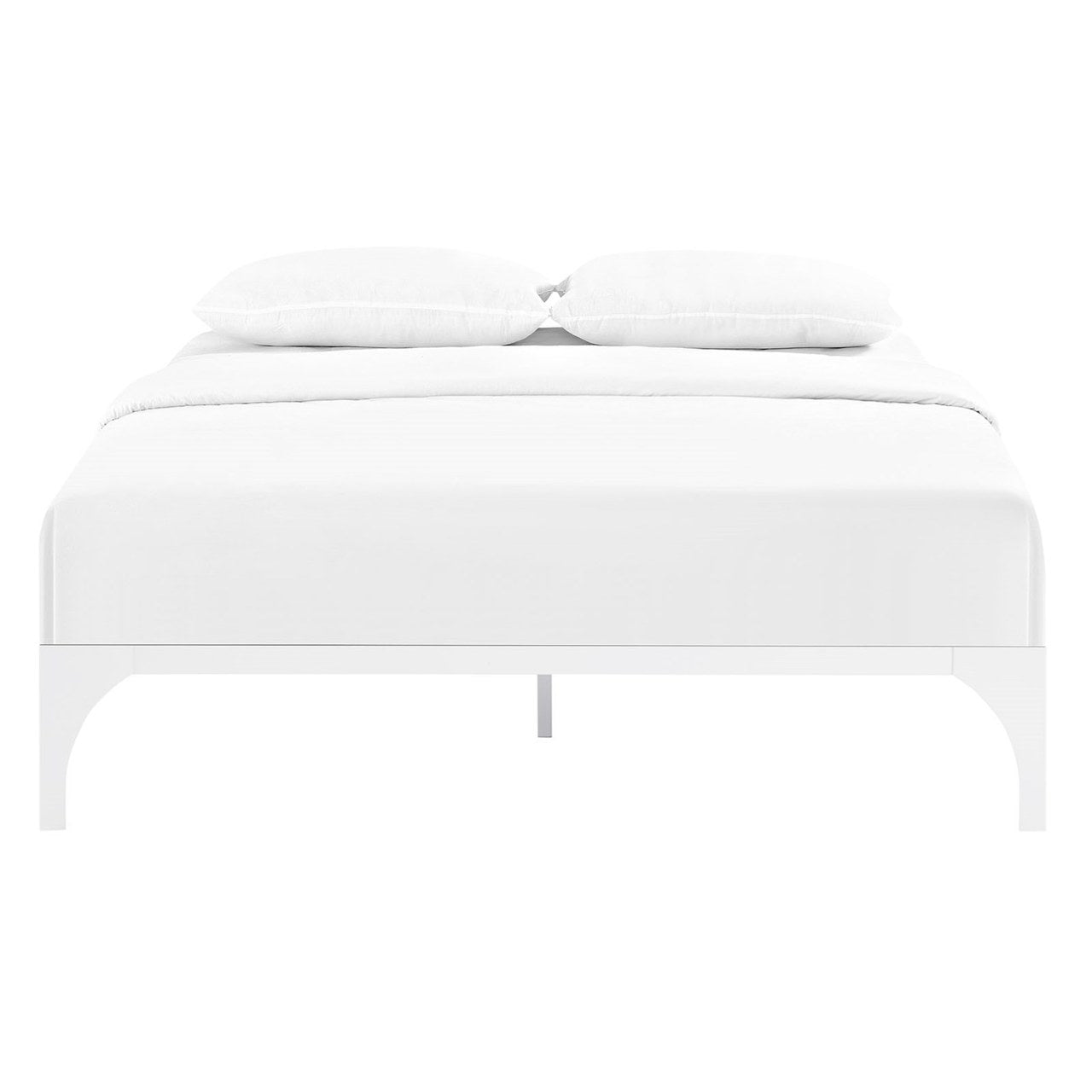 Ollie Full Bed Frame, White, Metal 12280
