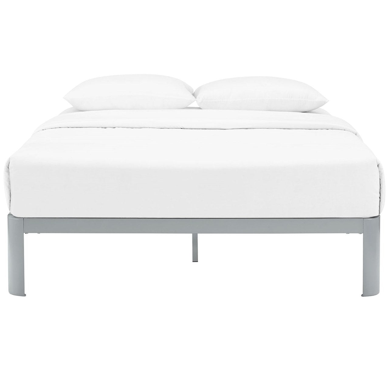 Corinne Queen Bed Frame, Grey, Metal 12368