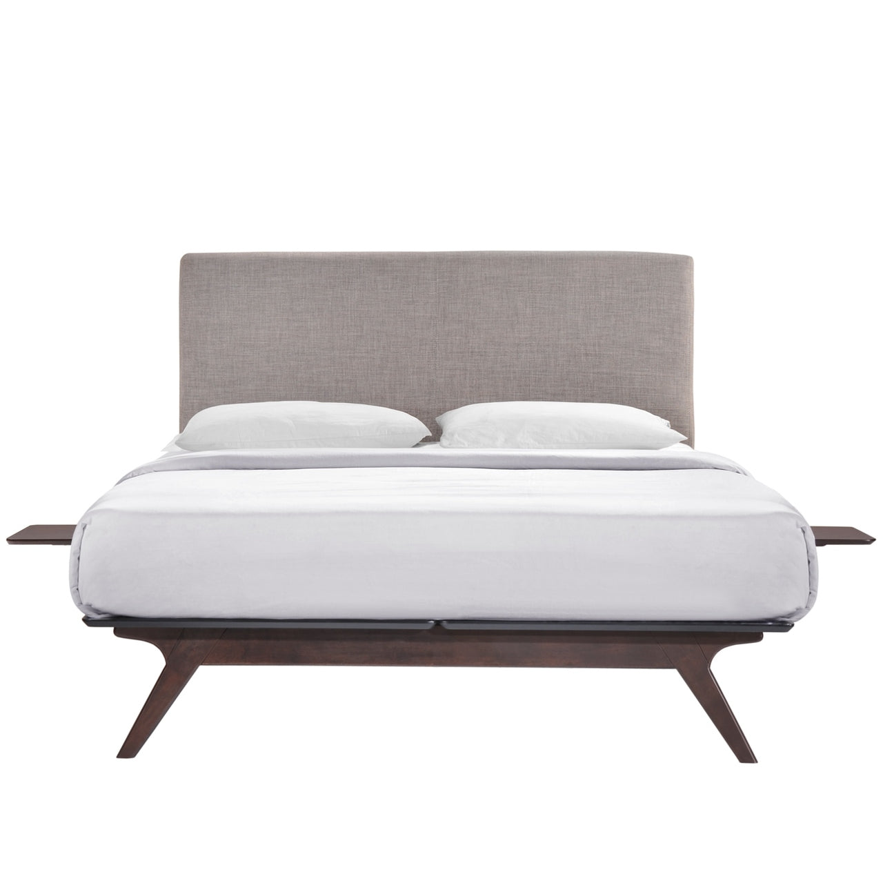 Tracy Three PCS Full Bedroom Set, Grey, Fabric 12409