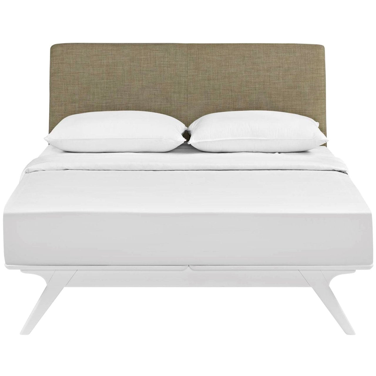 Tracy Queen Bed, Brown, Fabric 13024
