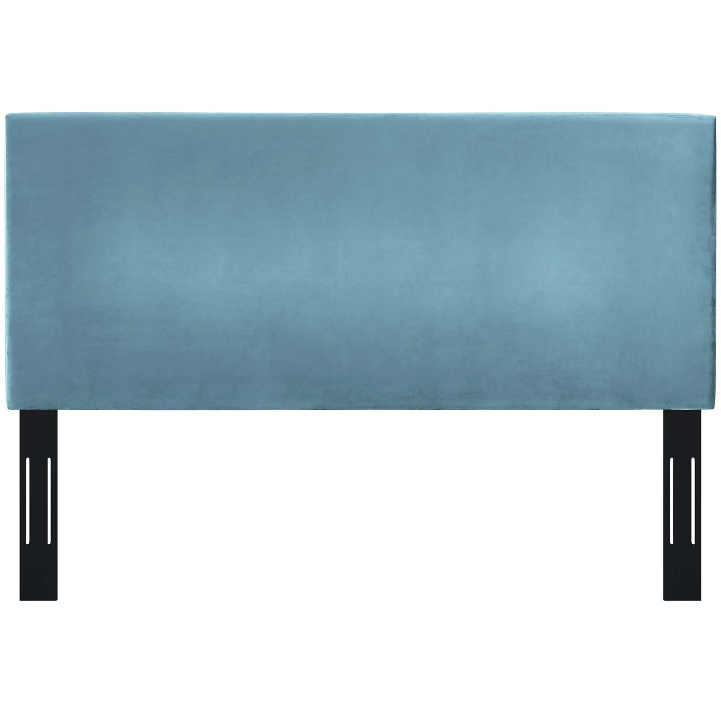 Taylor Twin Upholstered Performance Velvet Headboard, Velvet Fabric, Blue, 17702