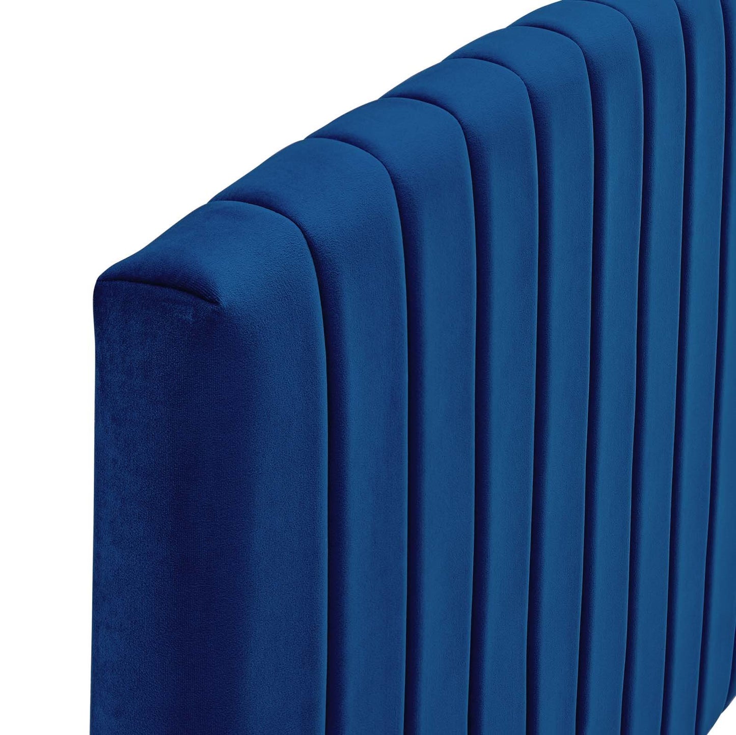 Rebecca Performance Velvet Twin Headboard, Velvet, Blue Navy, 21292