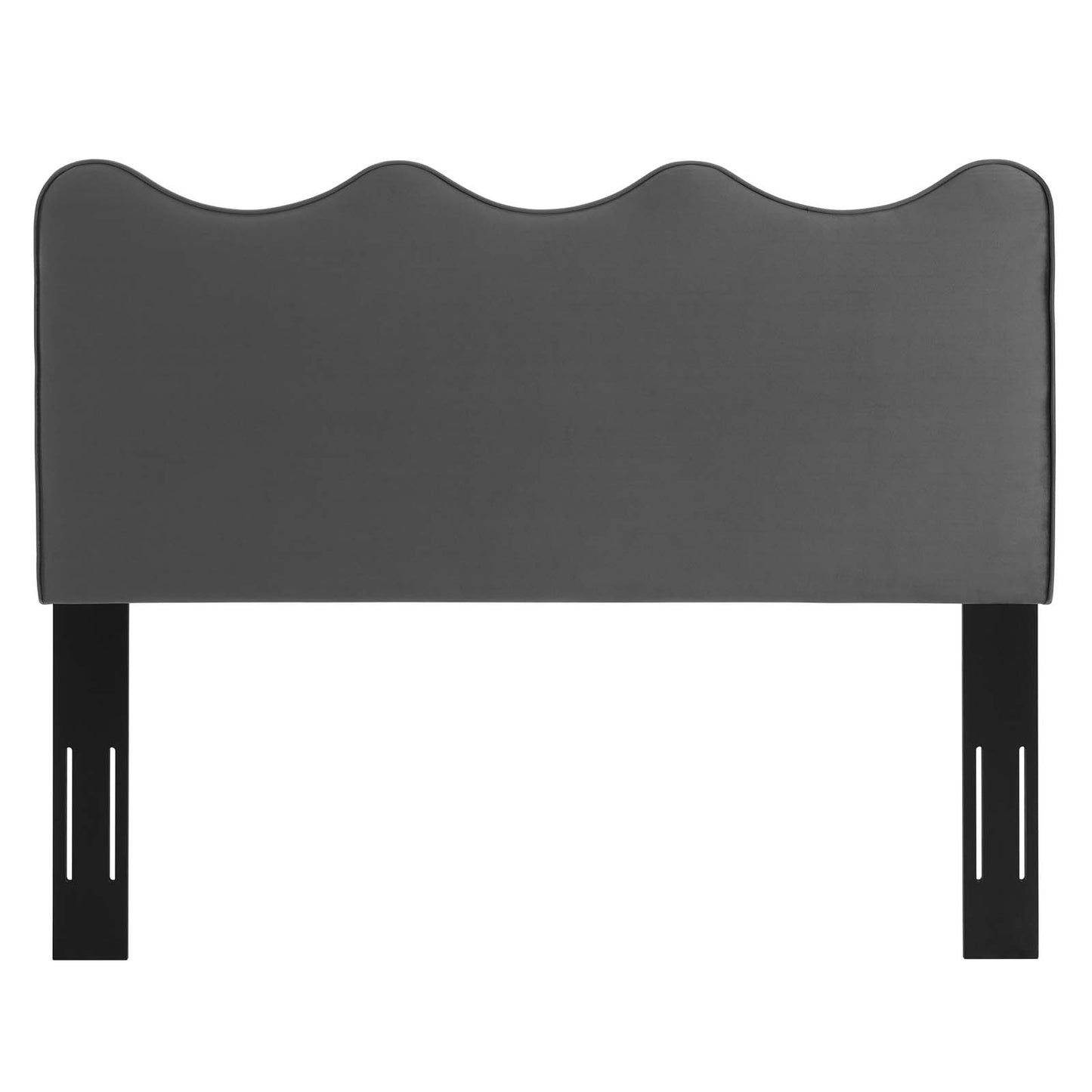 Athena Performance Velvet King/California King Headboard, Velvet, Dark Grey Gray, 22359