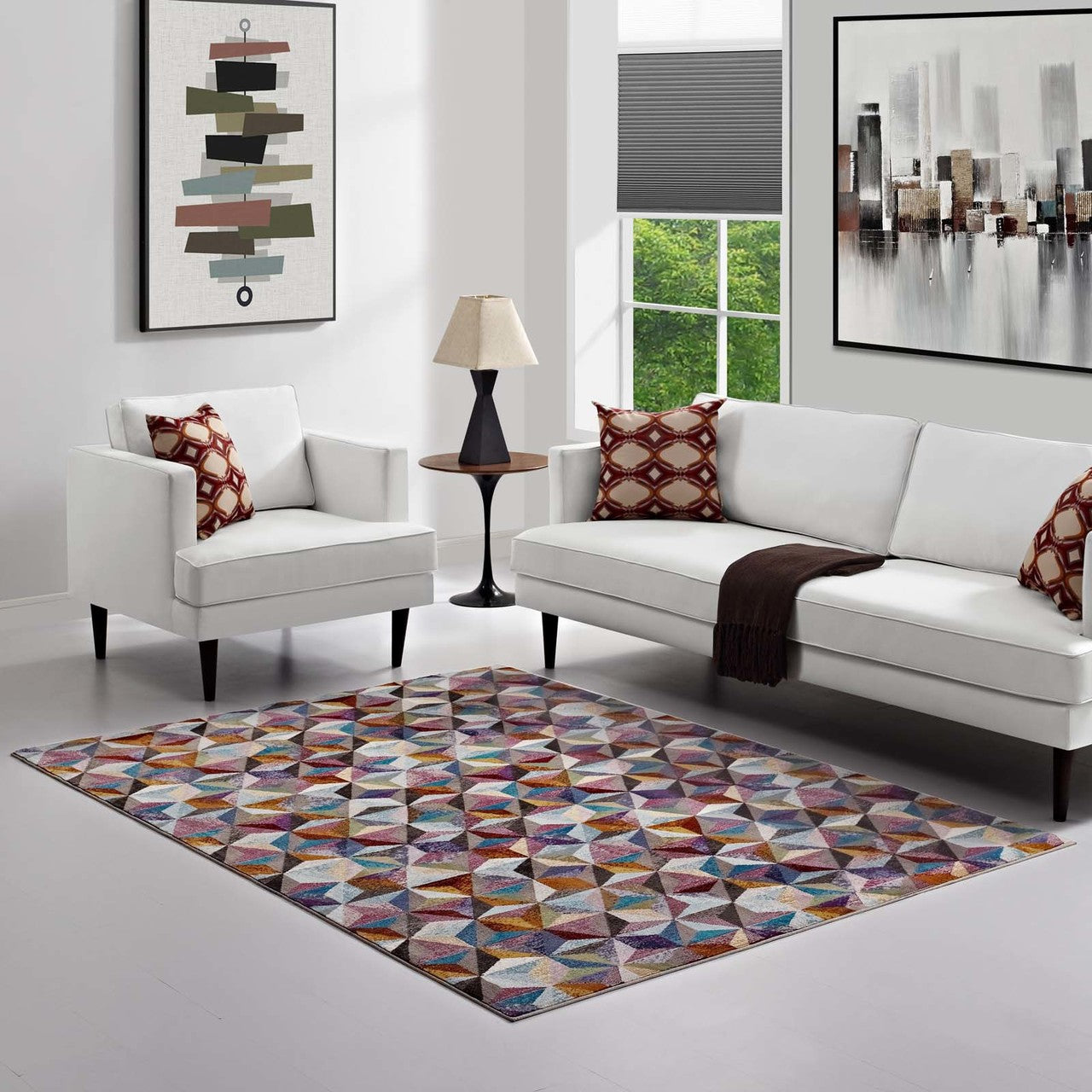 Arisa Geometric Hexagon Mosaic 4x6
Area Rug, Fabric, Multi Colorful 14821