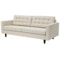 Empress Upholstered Fabric Sofa, Fabric, Beige 13214