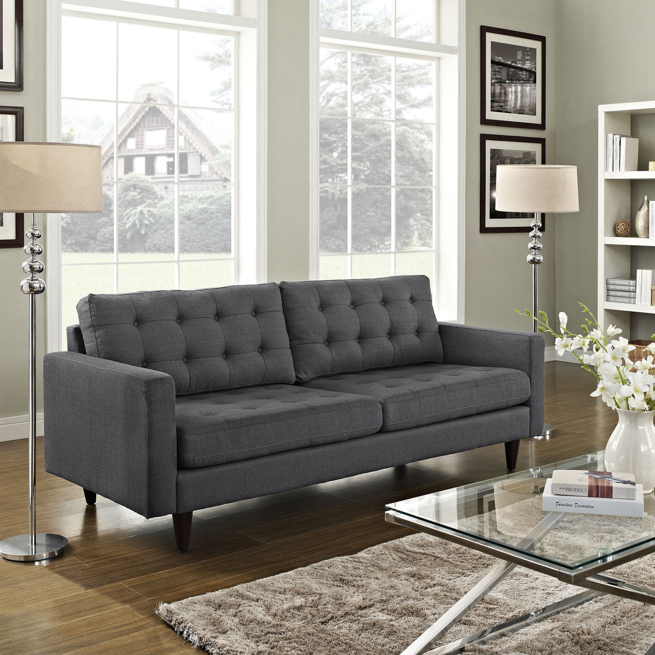 Empress Sofa in Gray