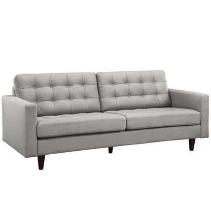 Empress Upholstered Sofa, Grey Fabric