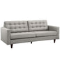 Empress Upholstered Sofa, Grey Fabric