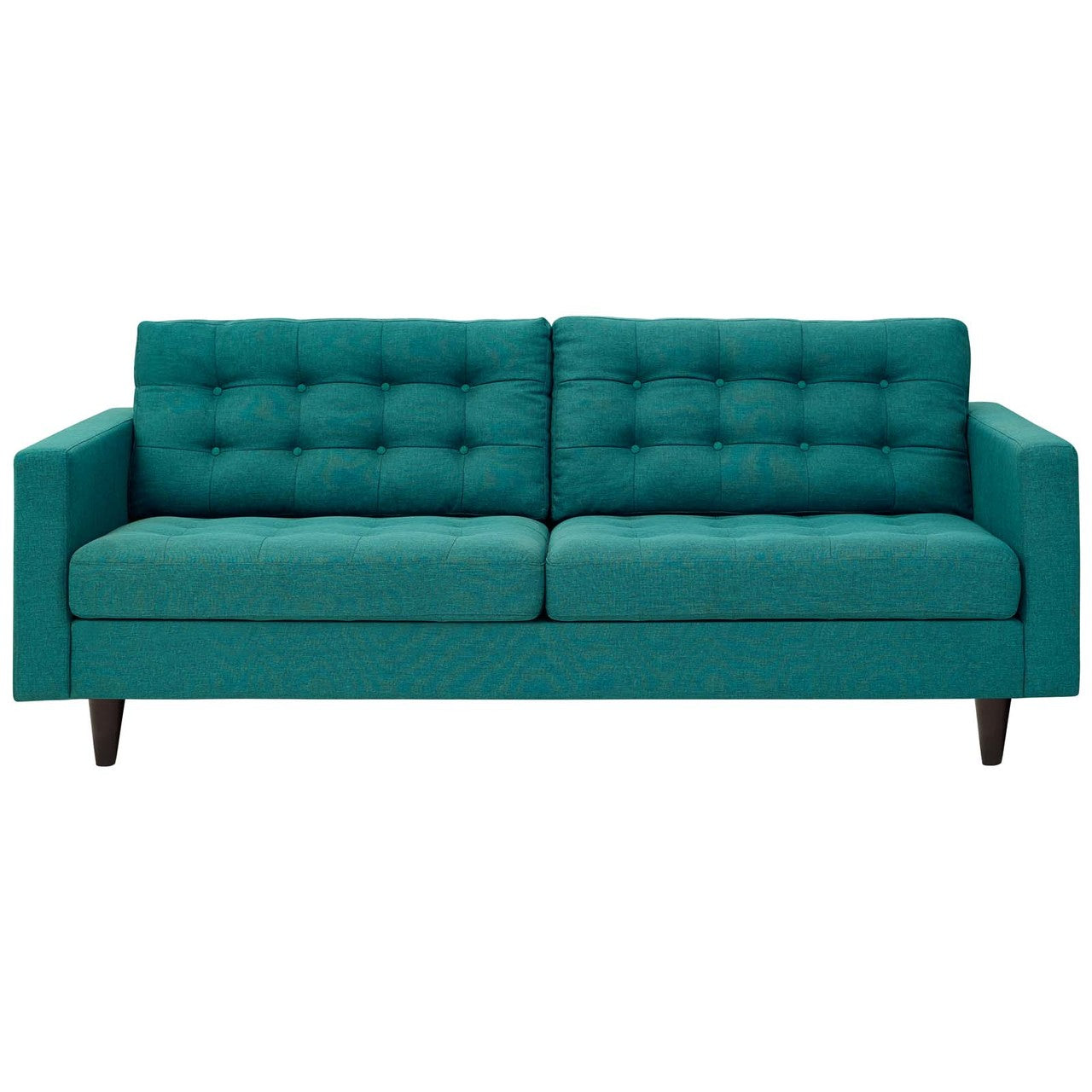 Empress Upholstered Fabric Sofa, Fabric, Aqua Blue 13215