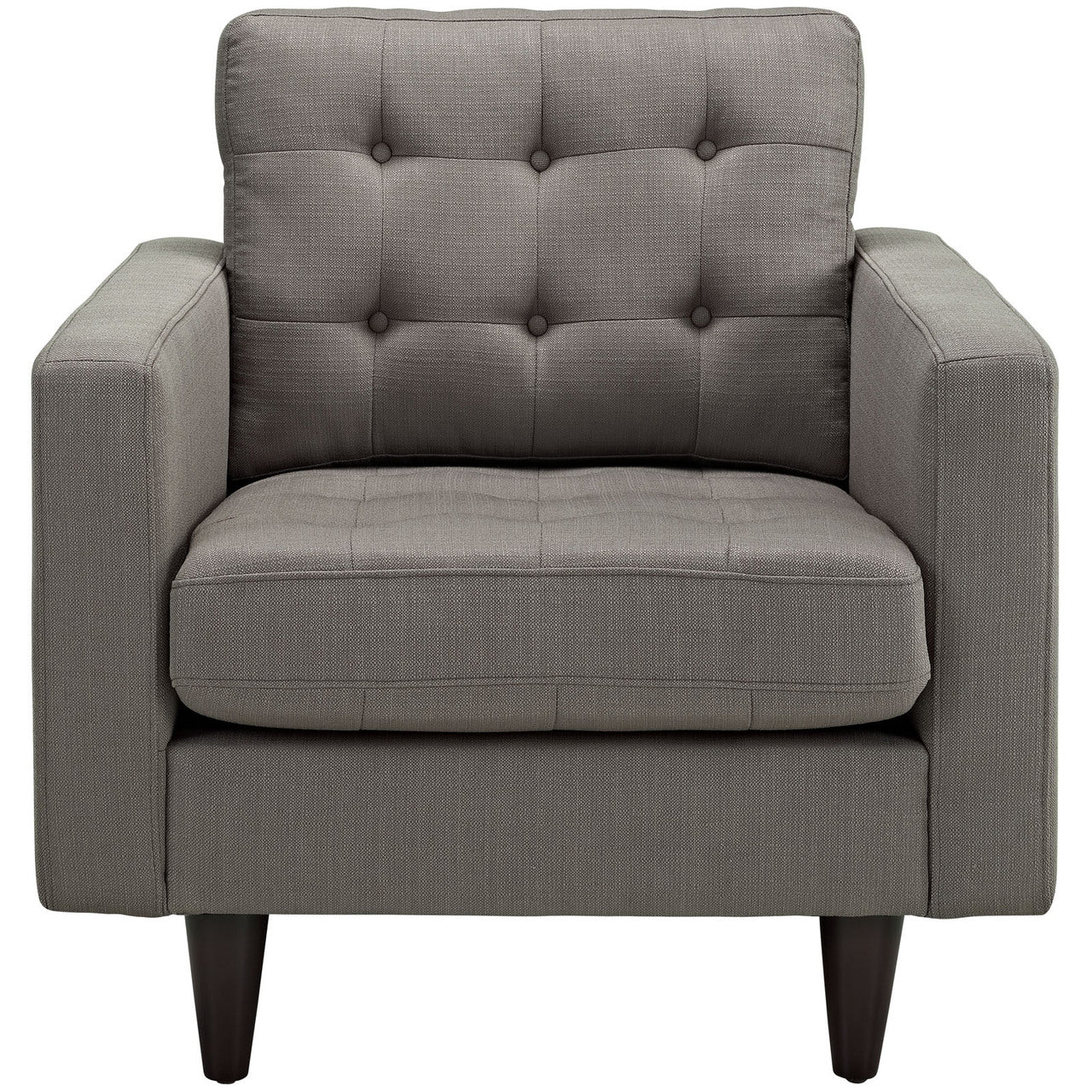Empress Upholstered Armchair in Granite