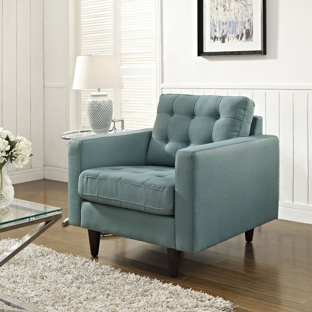 Empress Upholstered Armchair in Lagua