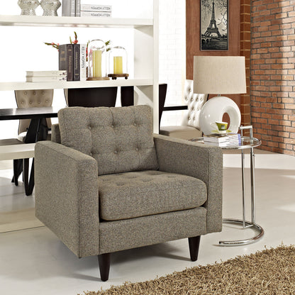 Empress Upholstered Armchair in Oatmeal