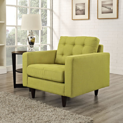 Empress Upholstered Armchair in Wheatgrass