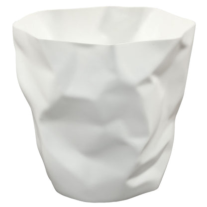 Lava Trash Bin in White