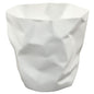 Lava Trash Bin in White