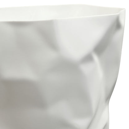 Lava Trash Bin in White