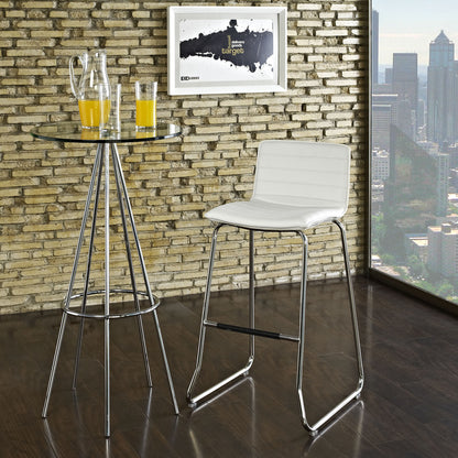 Dive Bar Stool in White