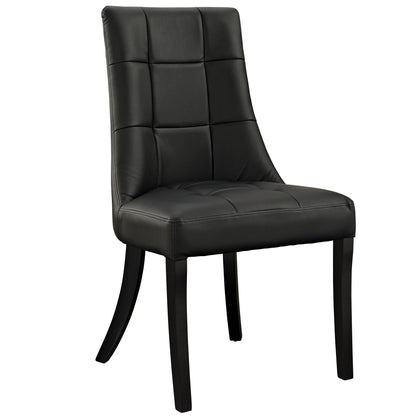 Noblesse Dining Side Chair in Black