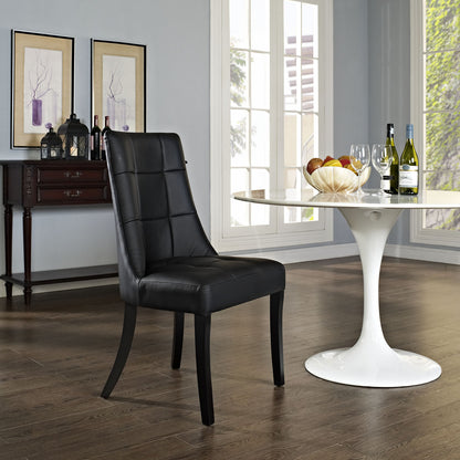 Noblesse Dining Side Chair in Black