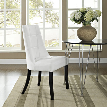 Noblesse Dining Side Chair in White